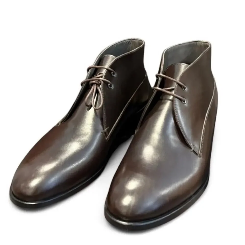 NEW Robert Clergerie Dark Brown Men's Calf Leather Oxfords (size 42 / US 9)